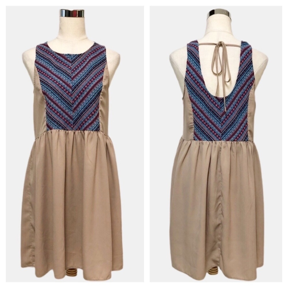 Umgee Embroidered Boho Hippie Dress Sz L - Picture 2 of 9